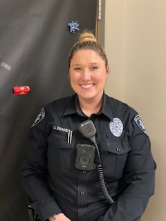 Rockys new School Resource Officer, Dallas Denney, helps promote safety at school.