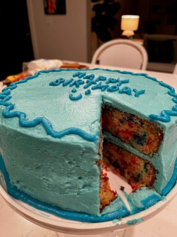Homemade Birthday Cake.