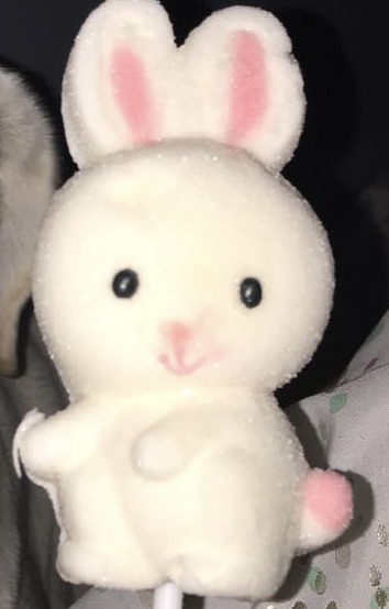 Marshmallow sugared candy bunny 