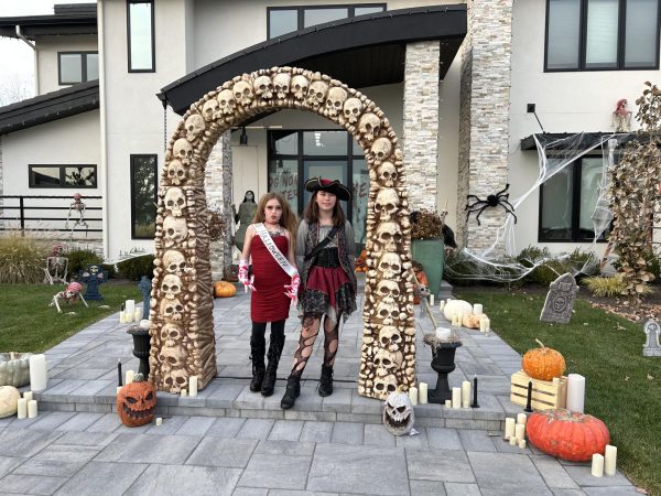 Paige Marshall and Chloe Alford, siblings, prepared for the time of their life on Halloween.