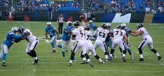 (This is the Ravens throwing the football against the Lions in 2016). https://flickr.com/photos/27003603@N00/29243958126