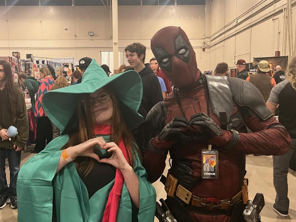 Rylynn Manning with Deadpool cosplayer