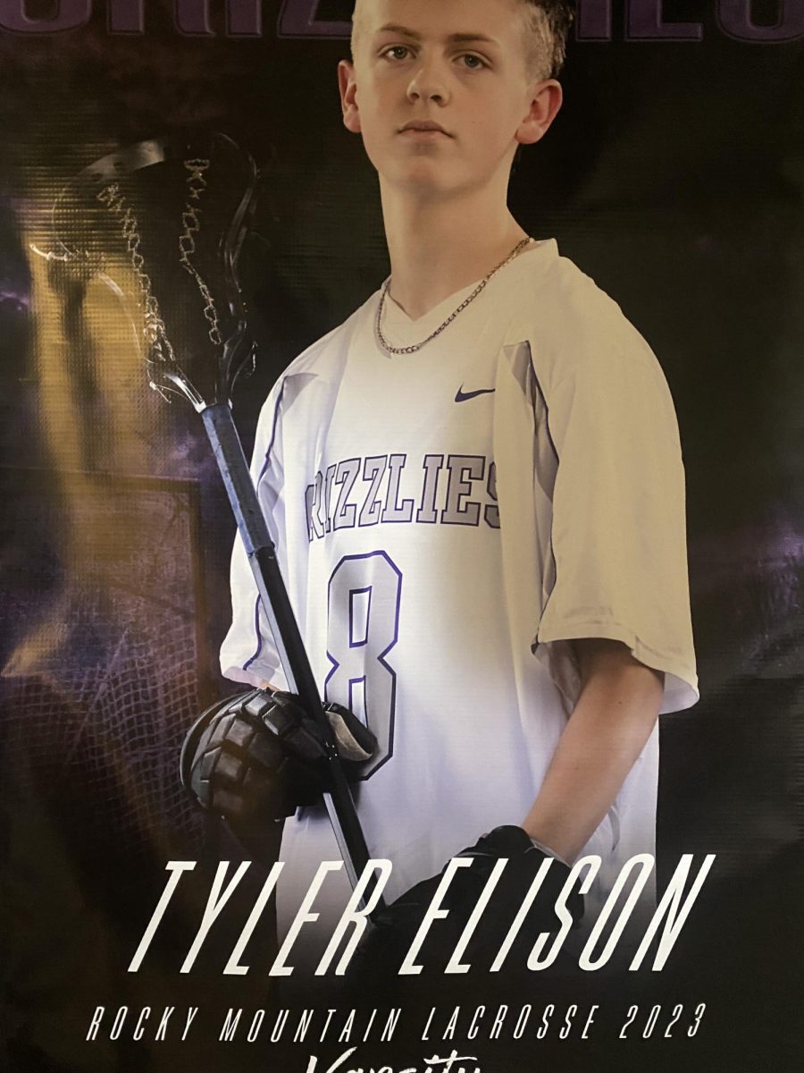 Poster of Tyler Elison 2023 varsity lacrosse player