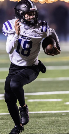 Collin Chapman taking off for a first down.