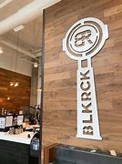 Black Rock Coffee logo inside building.