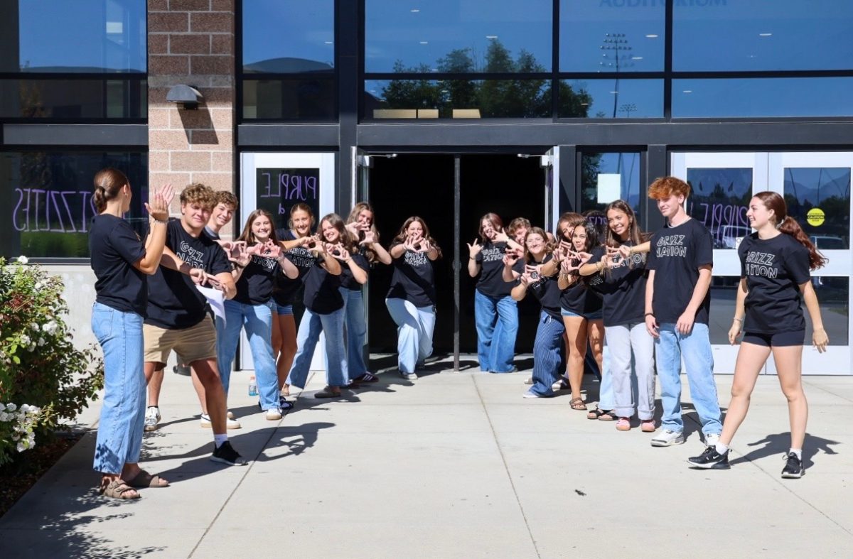 Rocky Student Council showing their school spirit helping out at Freshman Orientation
Photo by: Marie Mcculloch