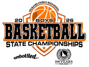 2026 Idaho State Boys Basketball State Tournament Logo. (IHSSA)